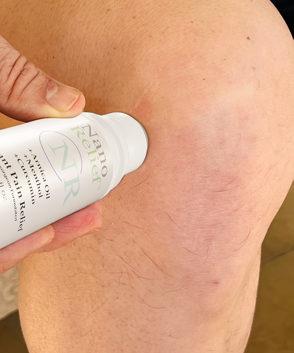 Nano Relief: All-Natural, Fast-Acting Pain Roll-On 3-Pack
